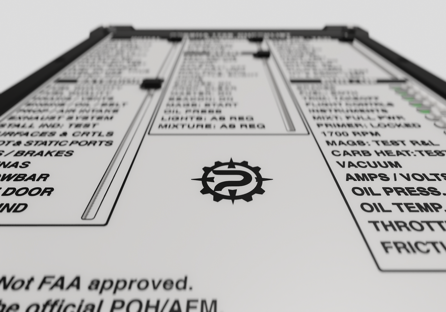 PFG Tactile Checklist